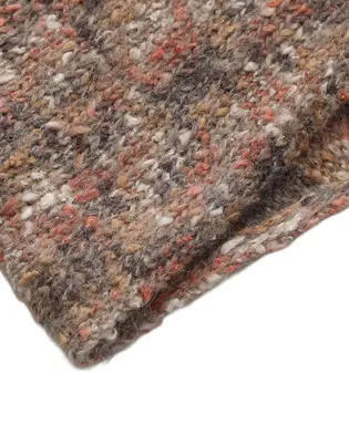 Luxury Wool Blend Fancy Yarn Scarf